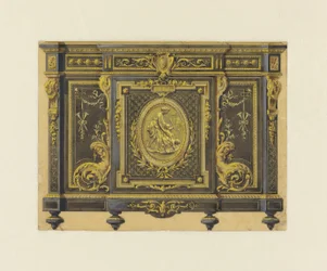 Entwurf eines Schranks im Louis-XVI-Stil